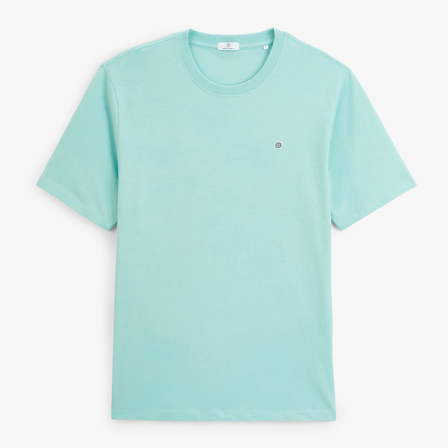 T-shirt manches courtes Théo imprimé dos Blanco Twist bleu ciel
