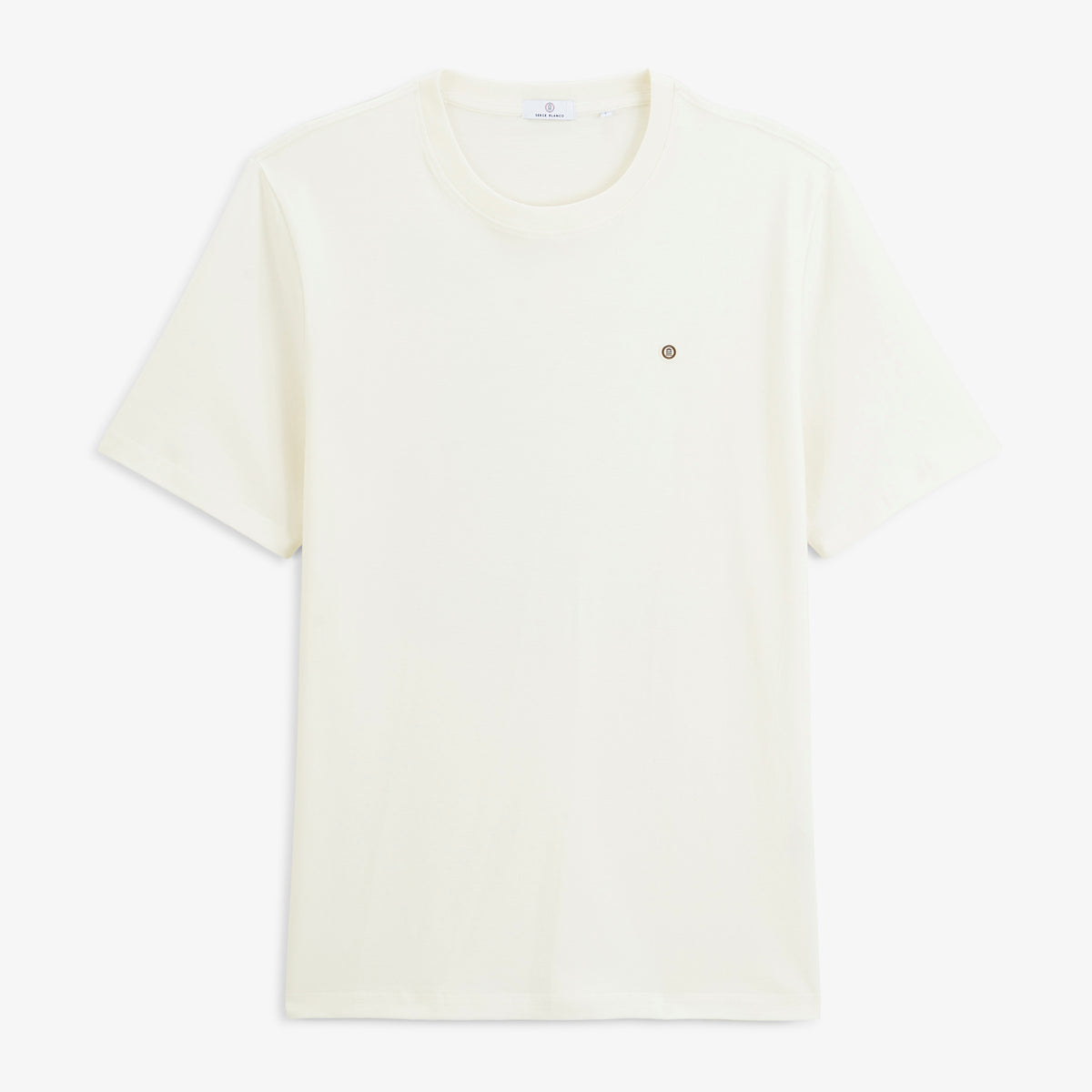 T-shirt manches courtes Théo imprimé dos Blanco Squad blanc cassé