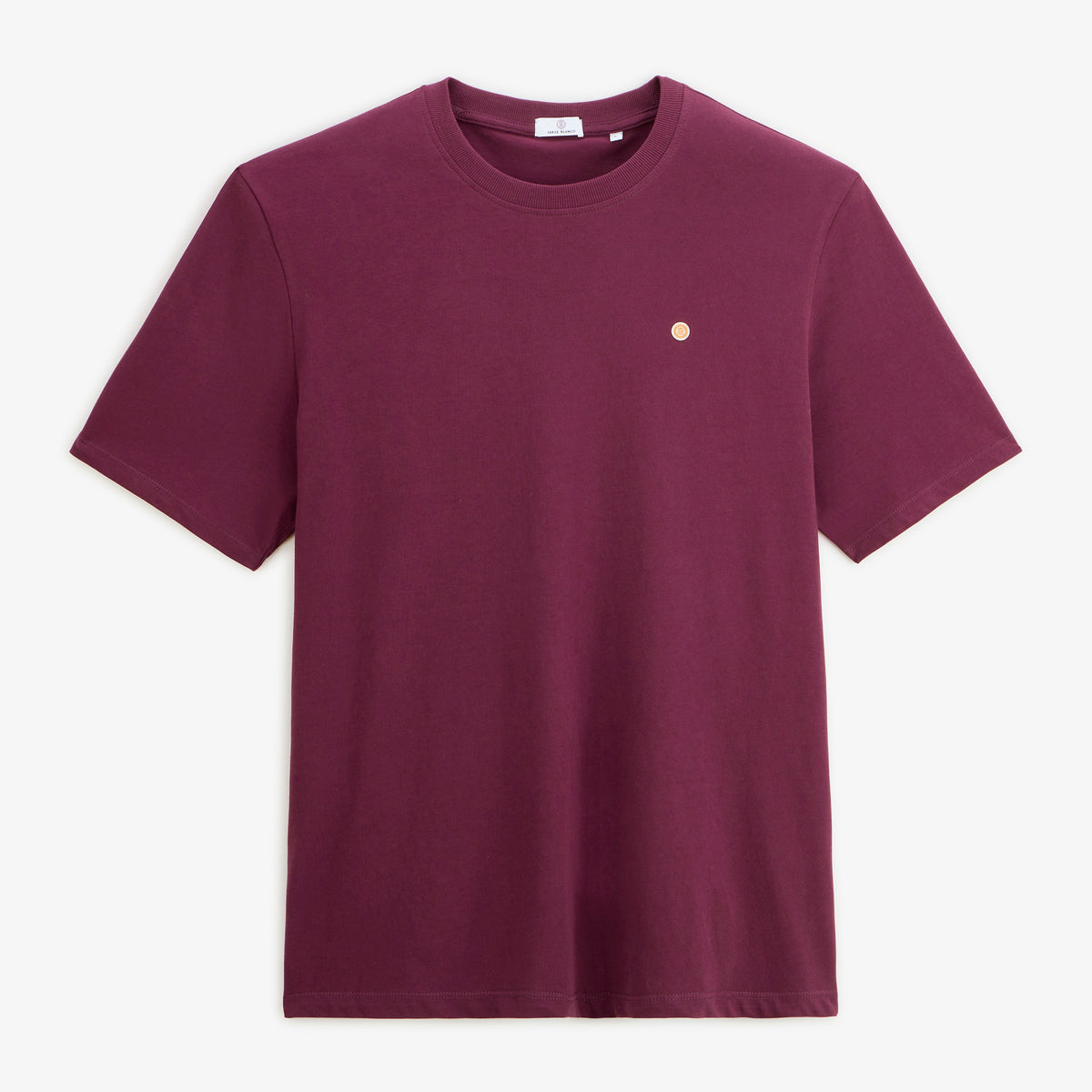 T-shirt manches courtes coton imprimé dos BLANCO SQUAD rouge vigne