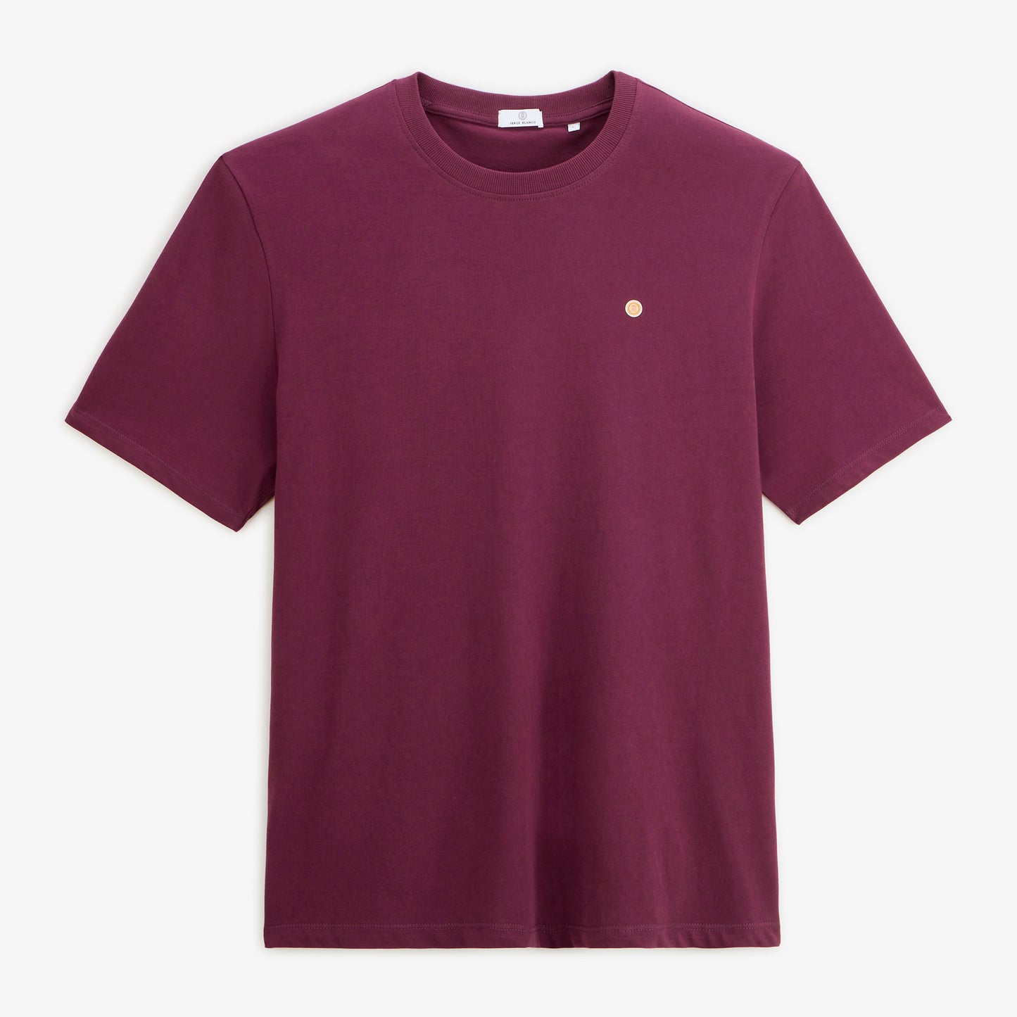 T-shirt manches courtes coton imprimé dos BLANCO SQUAD rouge vigne