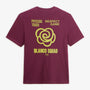 T-shirt manches courtes coton imprimé dos BLANCO SQUAD rouge vigne