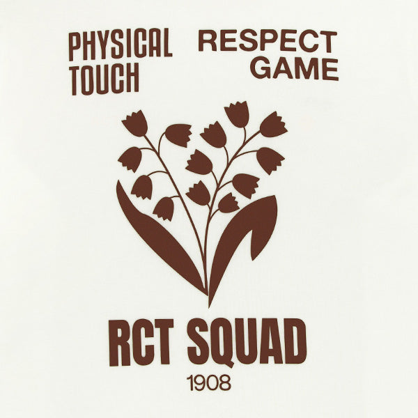 T-shirt manches courtes imprimé muguet blanc cassé Théo RCT