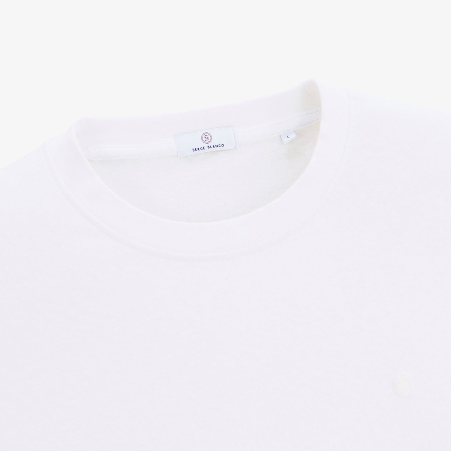 T-shirt manches courtes Théo lin mélangé blanc