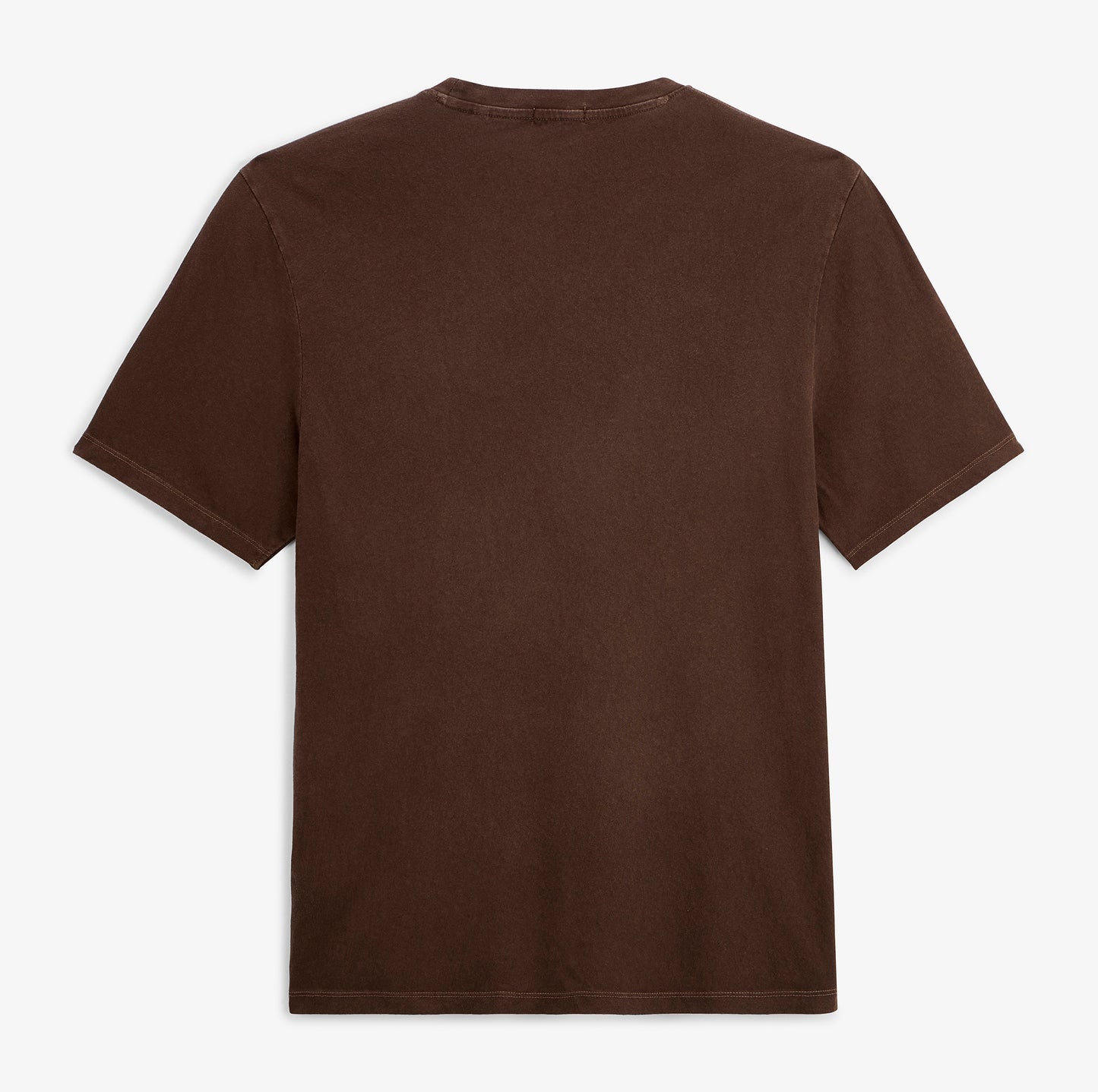 T-shirt manches courtes Théo lin mélangé marron brownie