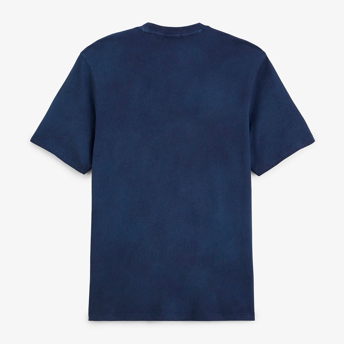 T-shirt manches courtes Théo lin mélangé bleu marine