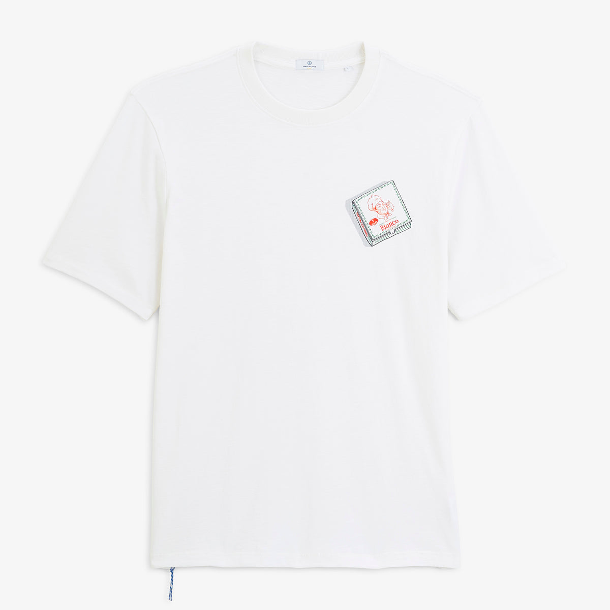 T-shirt manches courtes Théo imprimé Napoli blanc