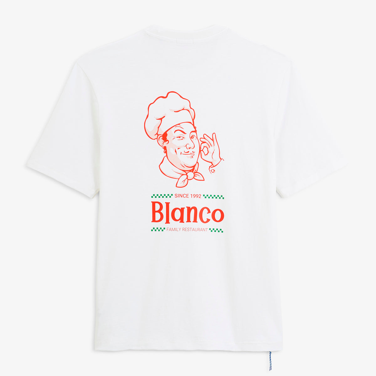 T-shirt manches courtes Théo imprimé Napoli blanc