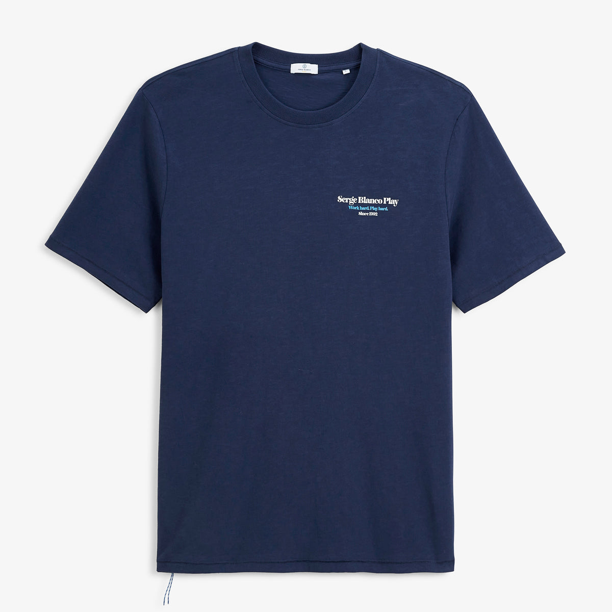 T-shirt manches courtes Théo imprimé Friends & Fun bleu marine SBPLAY