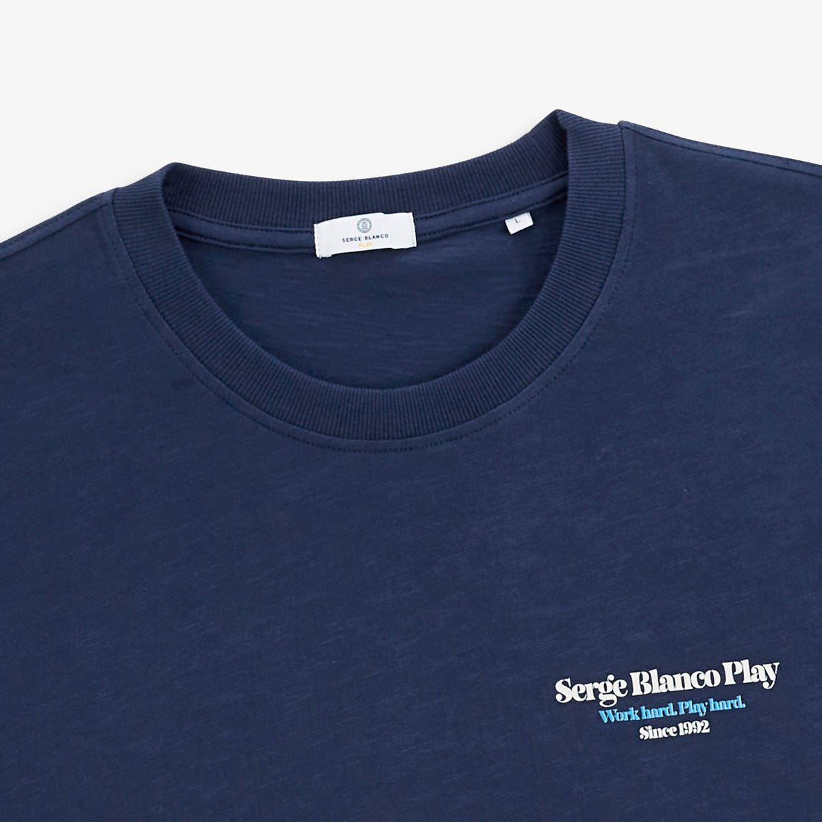 T-shirt manches courtes Théo imprimé Friends & Fun bleu marine SBPLAY