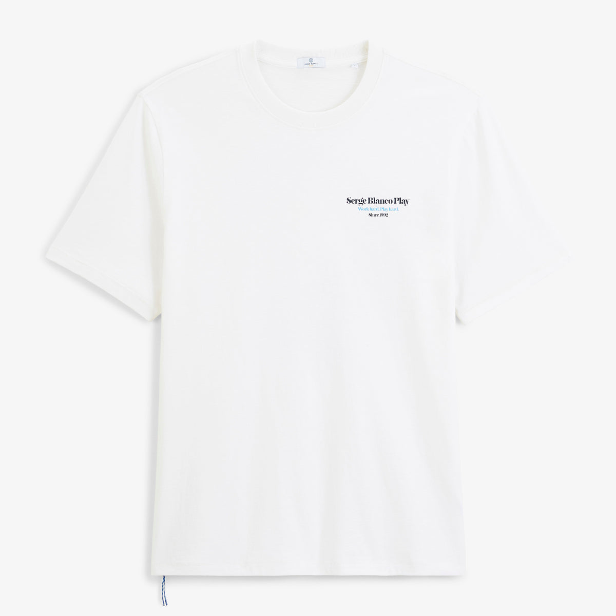 T-shirt manches courtes Théo imprimé Ski & Raclette blanc SBPLAY