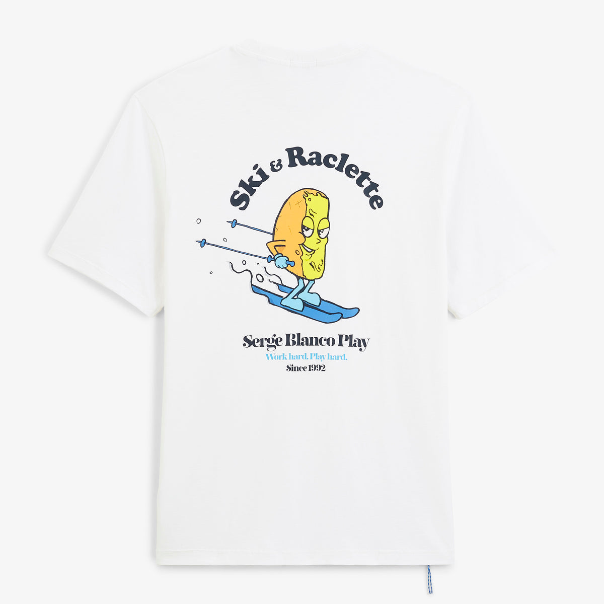 T-shirt manches courtes Théo imprimé Ski & Raclette blanc SBPLAY