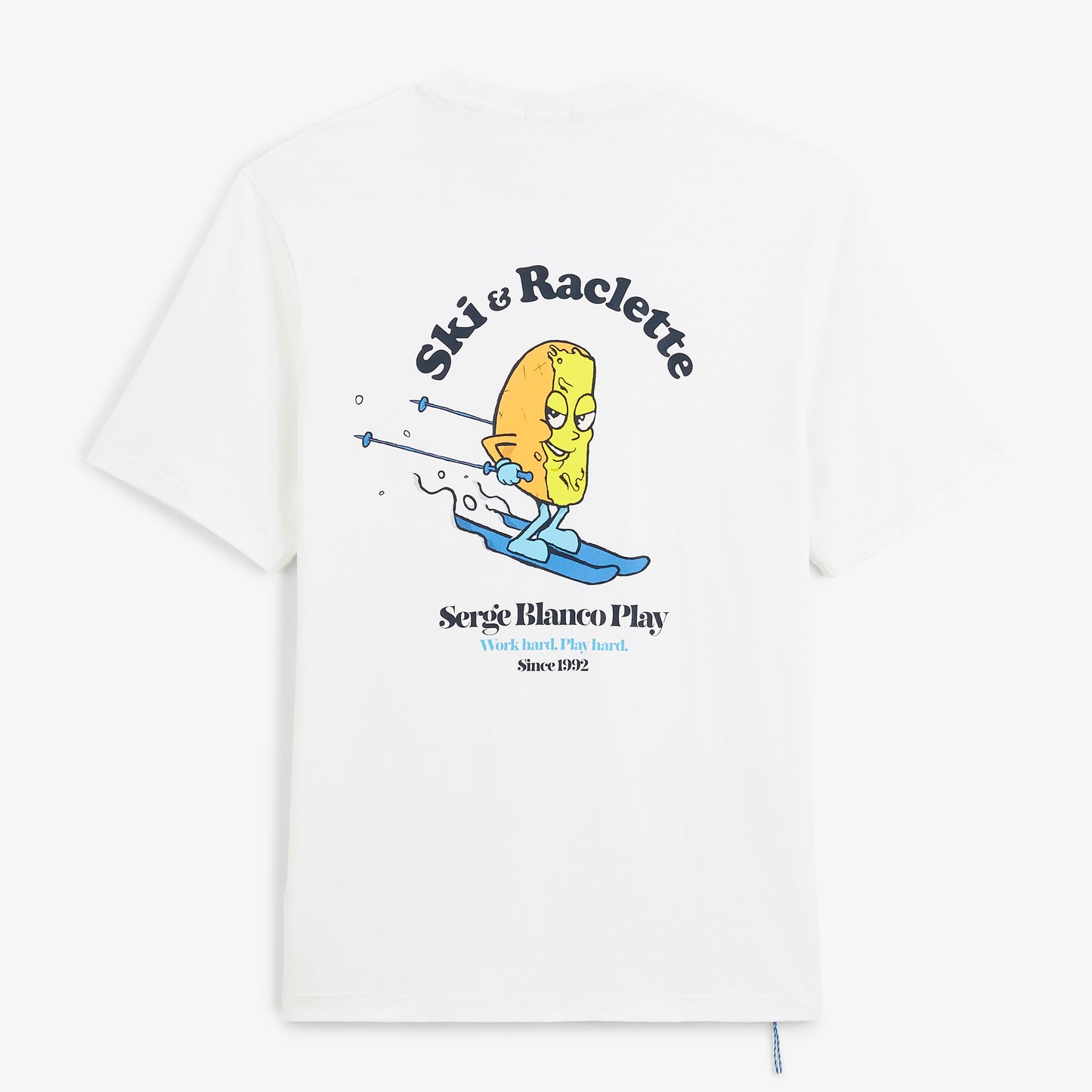 T-shirt manches courtes Théo imprimé Ski & Raclette blanc SBPLAY