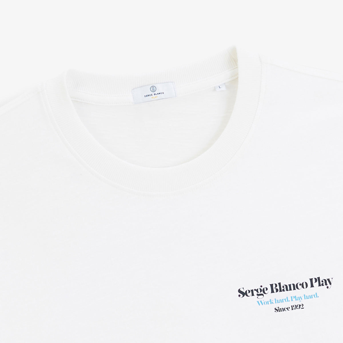 T-shirt manches courtes Théo imprimé Ski & Raclette blanc SBPLAY