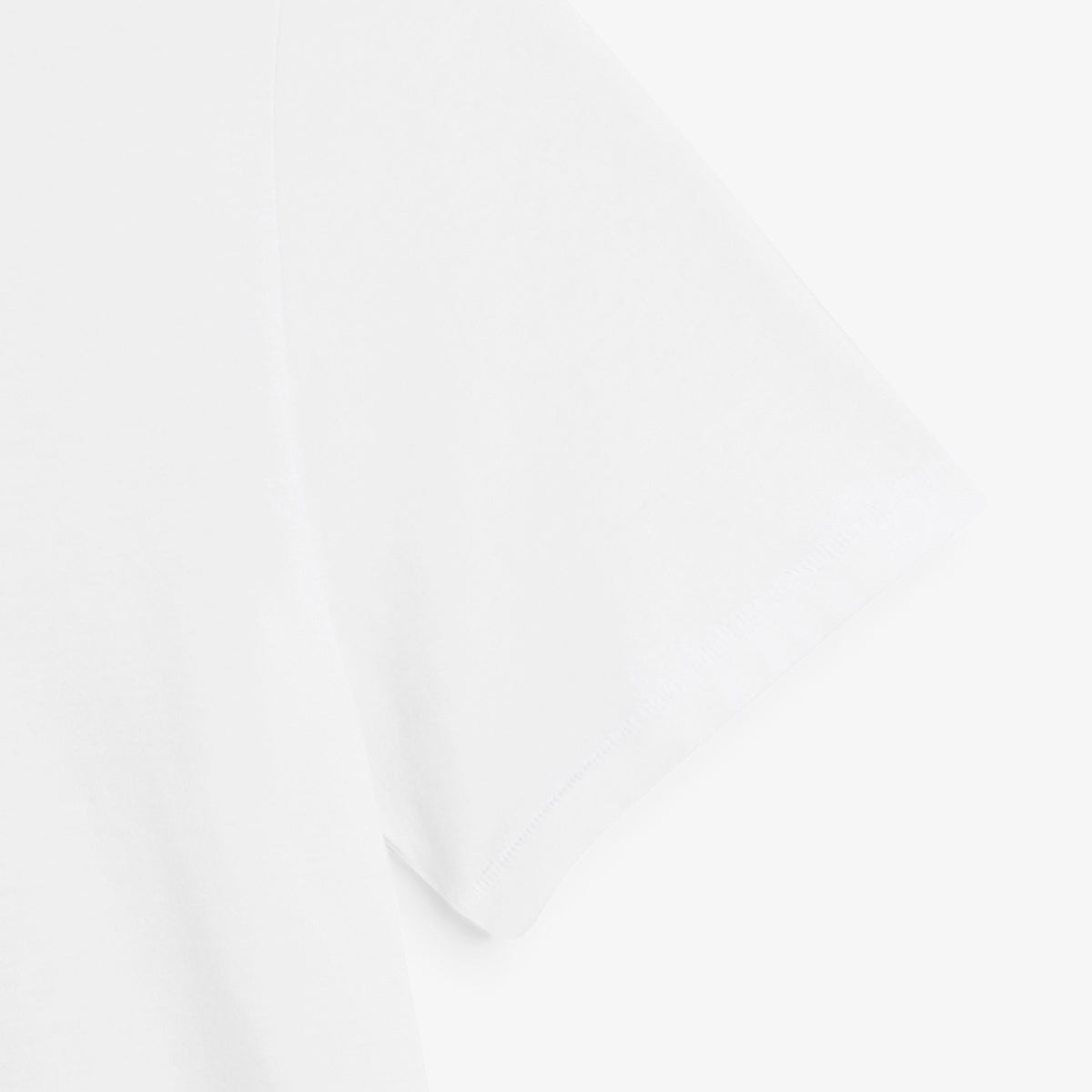 T-shirt manches courtes Théo badge bouclette blanc
