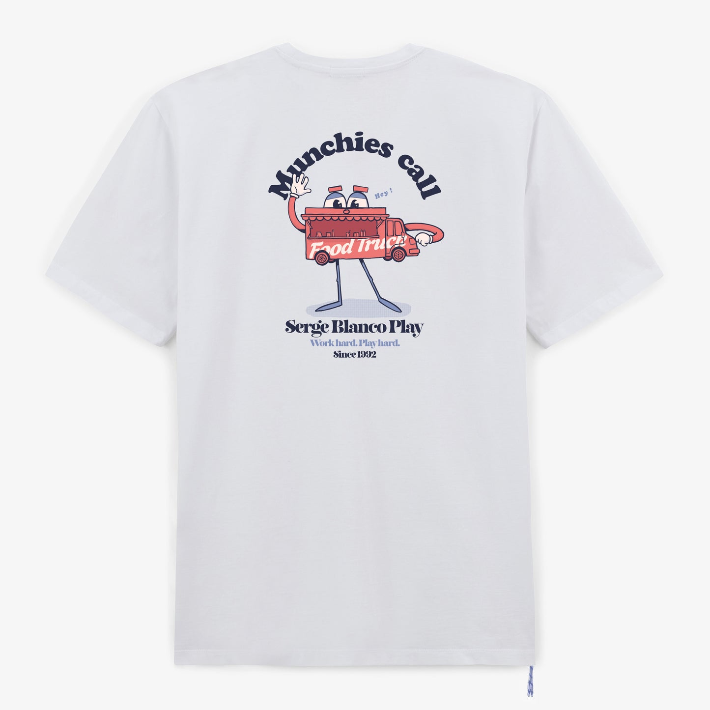T-shirt manches courtes Théo imprimé Munchies Call blanc