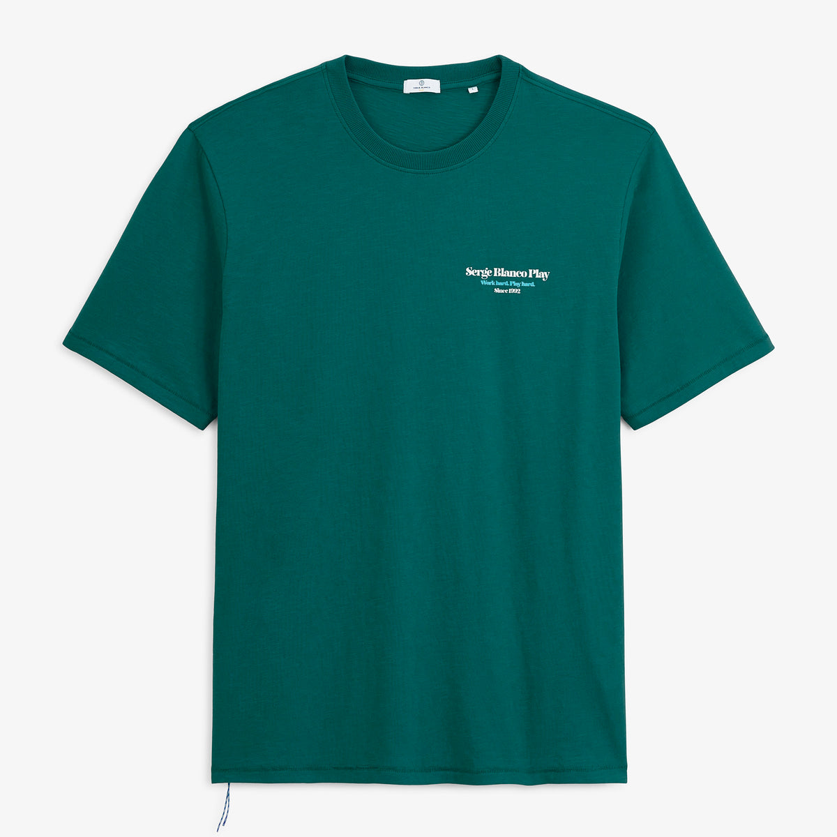 T-shirt manches courtes Théo imprimé Munchies Call bleu canard