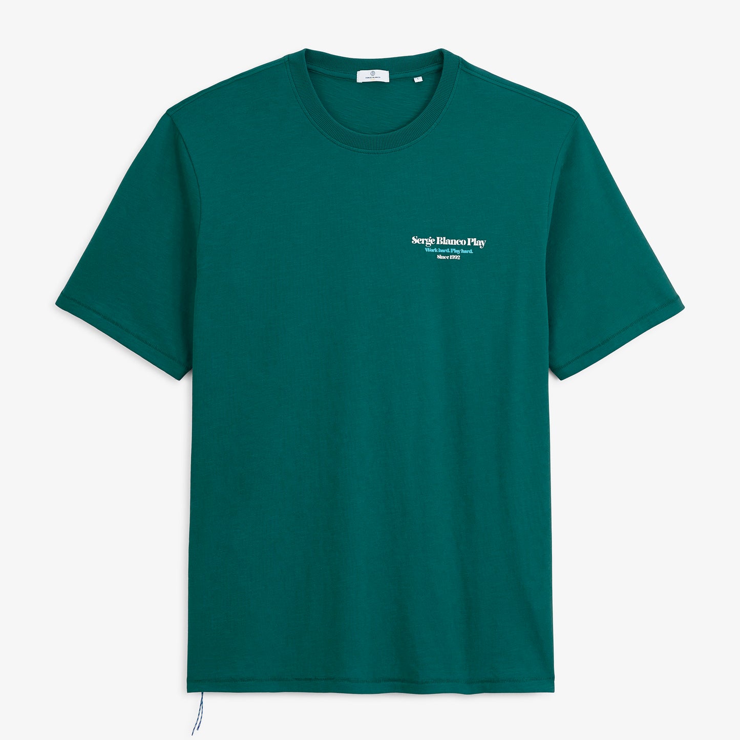 T-shirt manches courtes Théo imprimé Munchies Call bleu canard