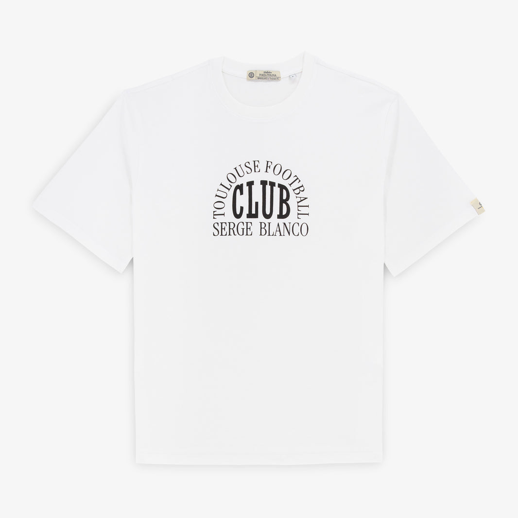 T-shirt "Club" manches courtes 100% coton blanc Toulouse Football Club