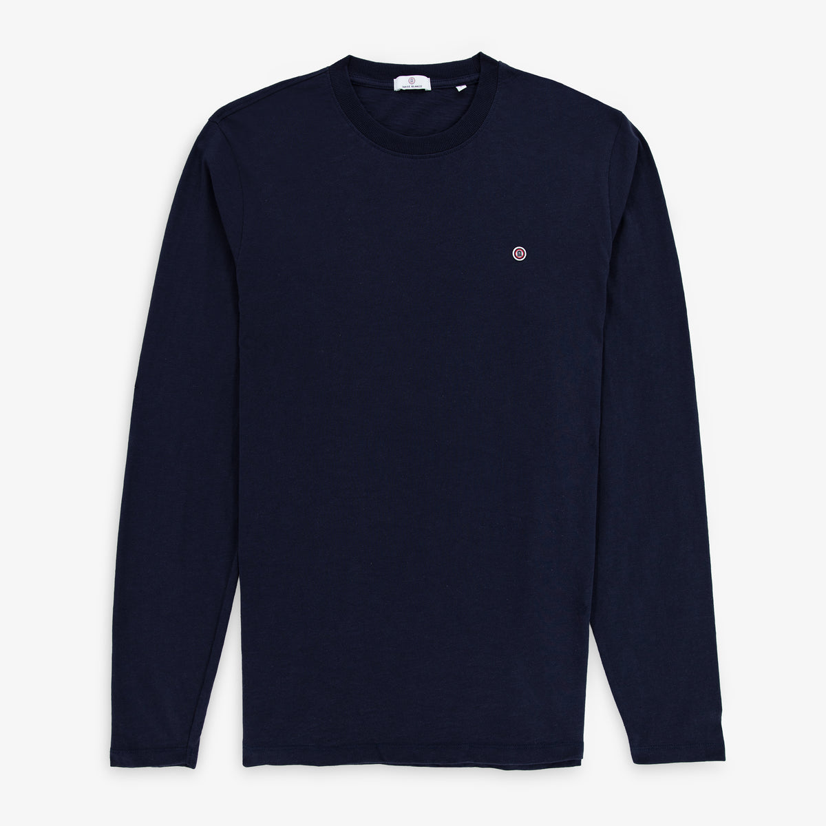 T-shirt manches longues en coton bleu marine