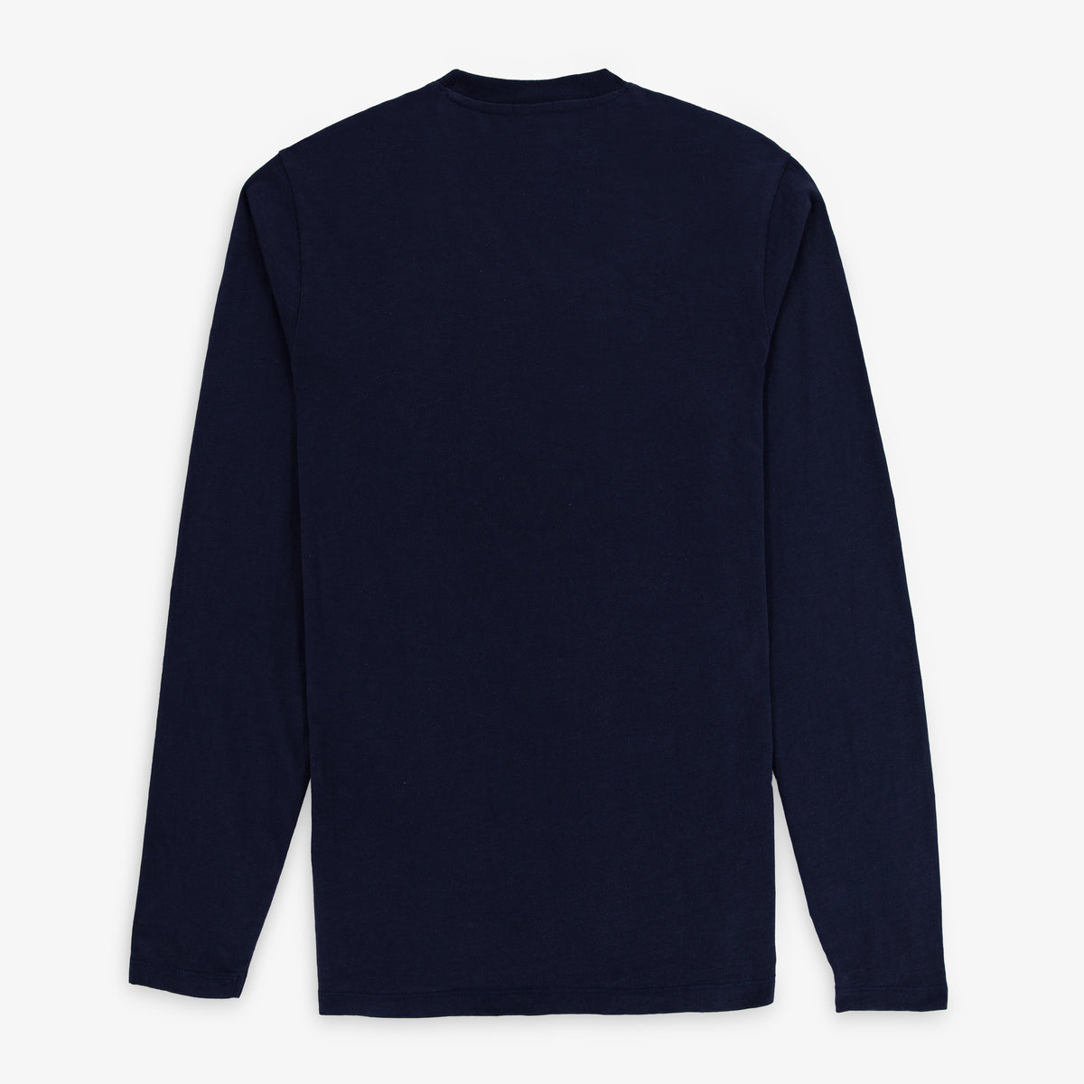 T-shirt manches longues en coton bleu marine