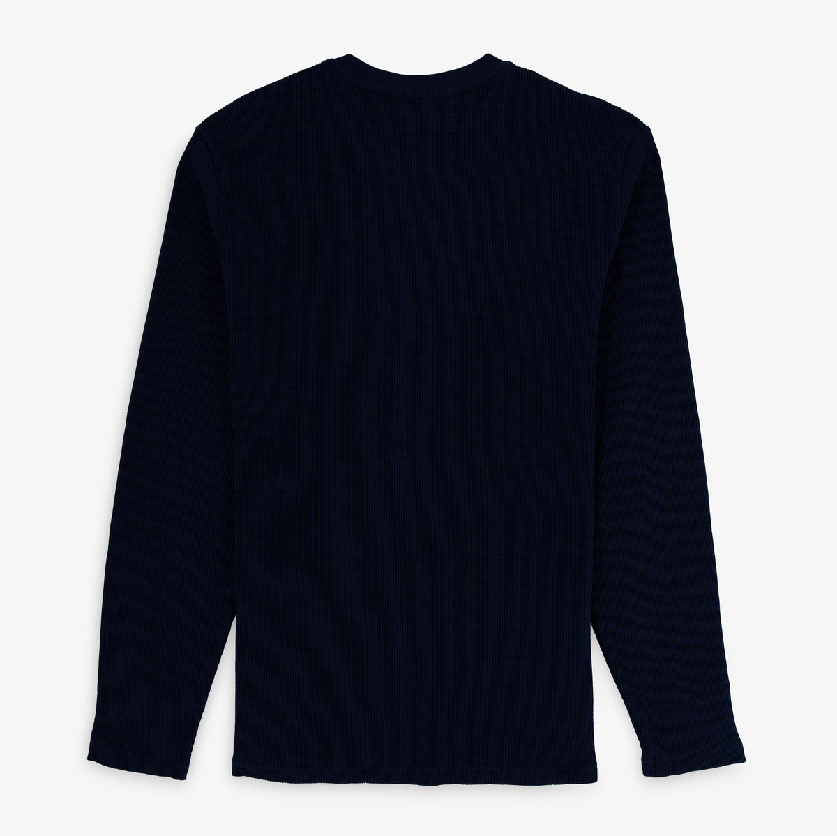 T-shirt manches longues Telo en coton gaufré bleu marine