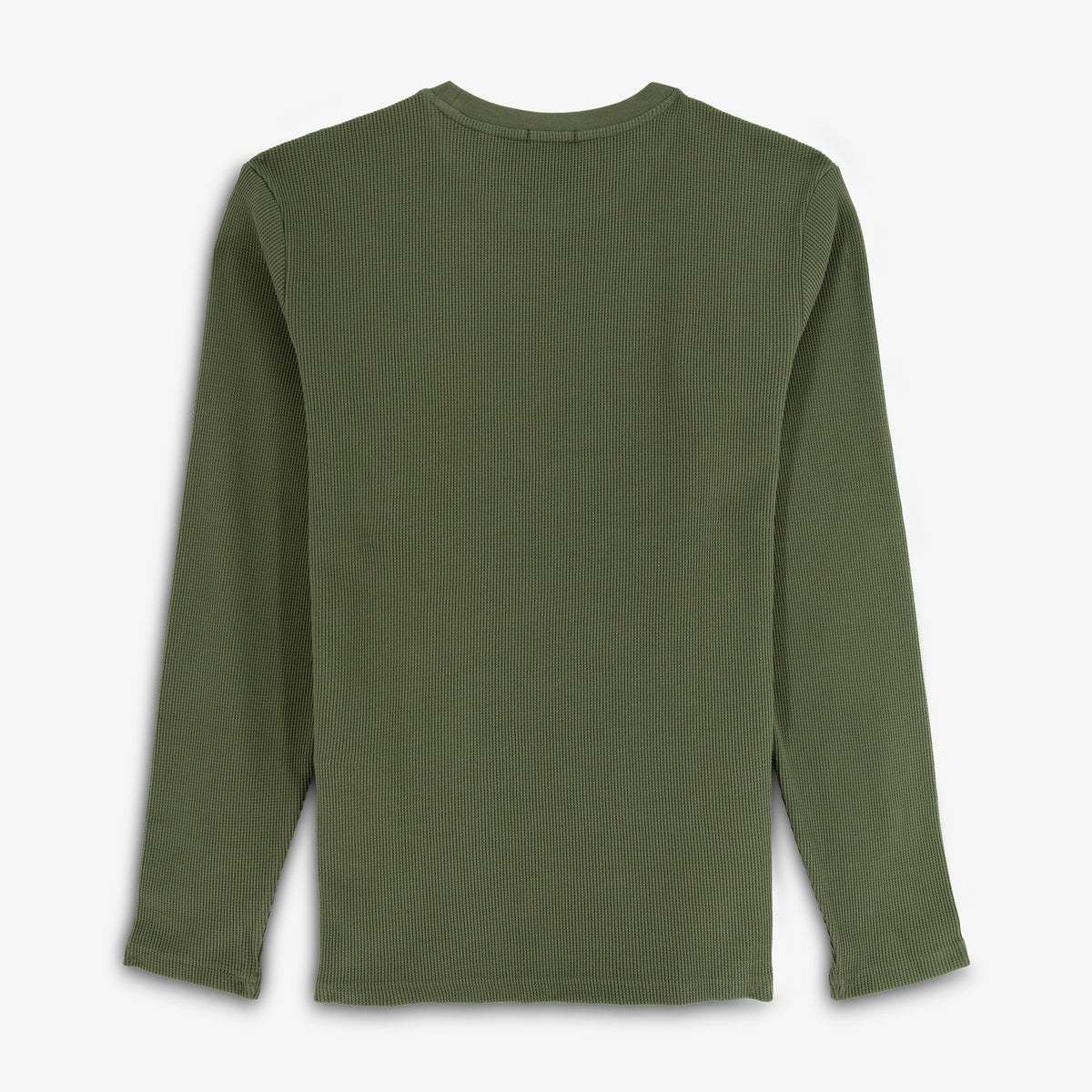 T-shirt manches longues Telo en coton gaufré kaki