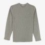 T-shirt manches longues Telo en coton gaufré gris chiné