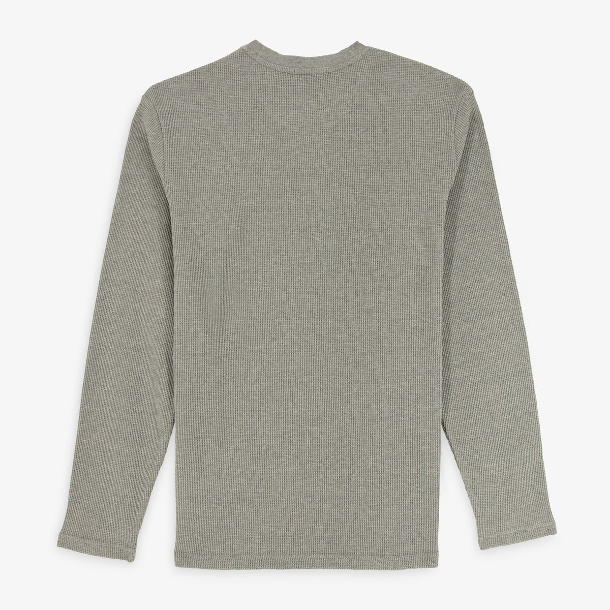 T-shirt manches longues Telo en coton gaufré gris chiné