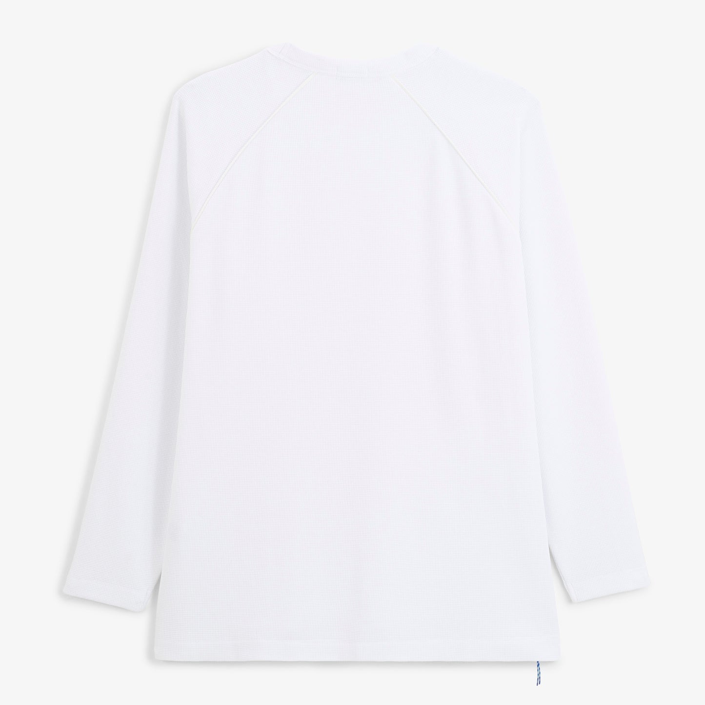 T-shirt manches longues coton gaufré col rond blanc SBPLAY