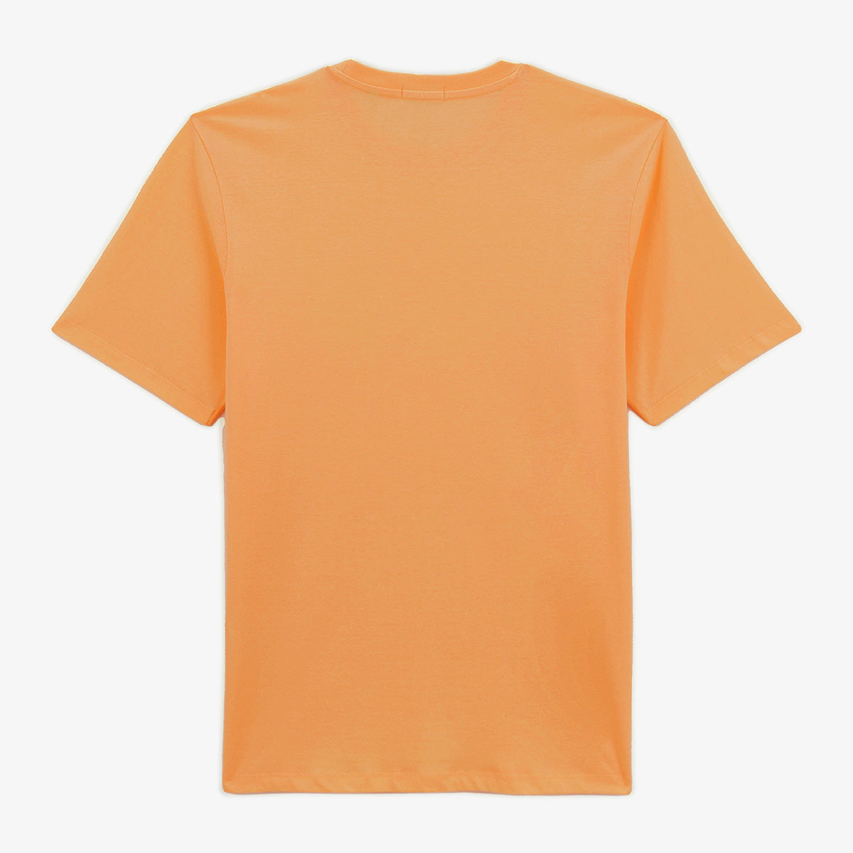 T-shirt col rond Theo en coton orange tangerine HOMME SERGE BLANCO