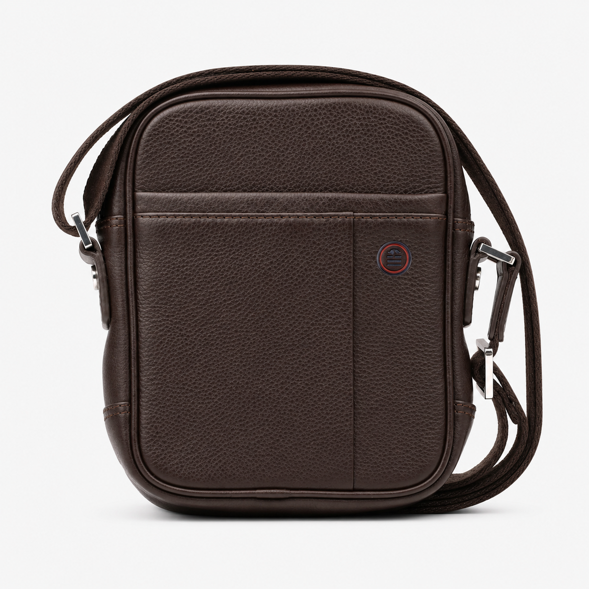 Bolso bandolera de piel marrón chocolate Vancouver