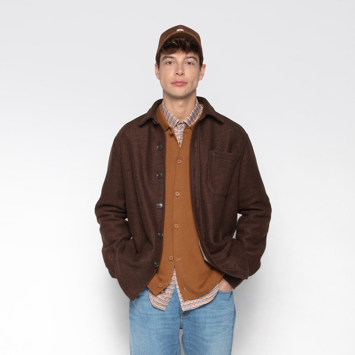 Veste Trap marron ébène SERGE BLANCO LOOK