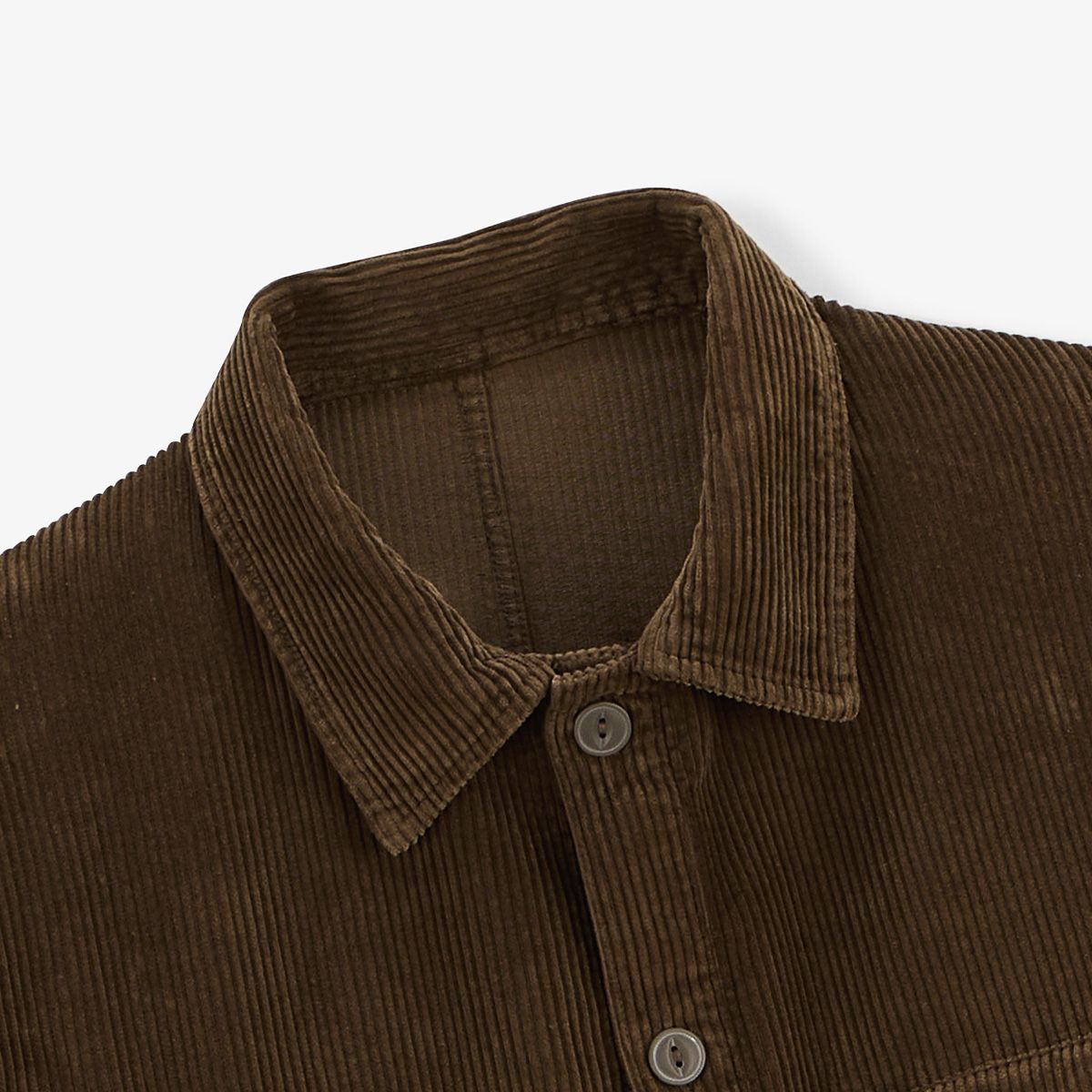 Veste Worker en velours marron ébène Wilfried SERGE BLANCO