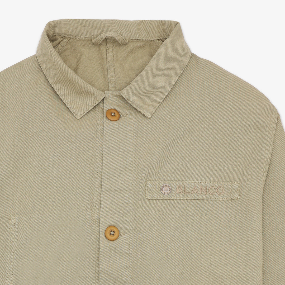Veste worker Wendel en coton beige homme serge blanco