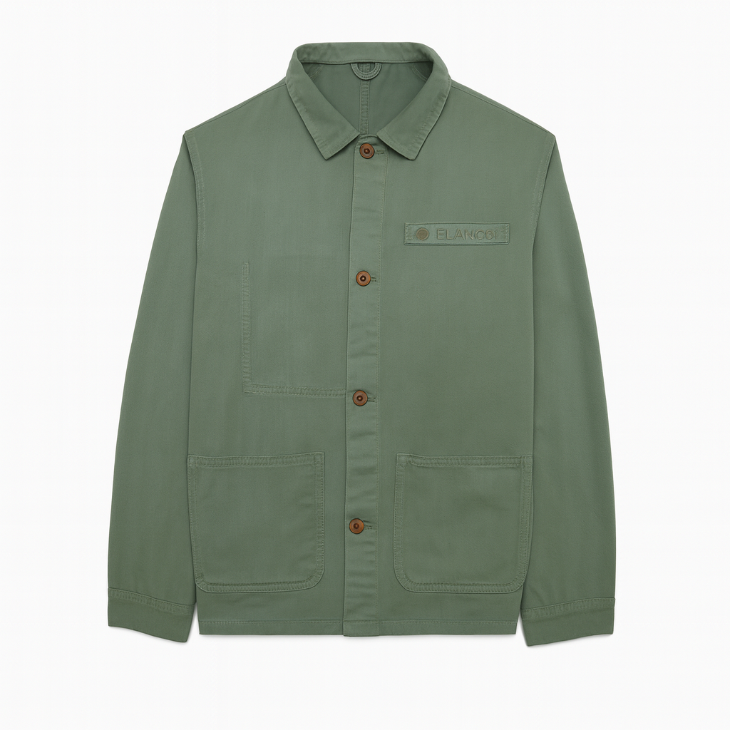Veste worker Wendel en coton vert kaki homme Serge blanco