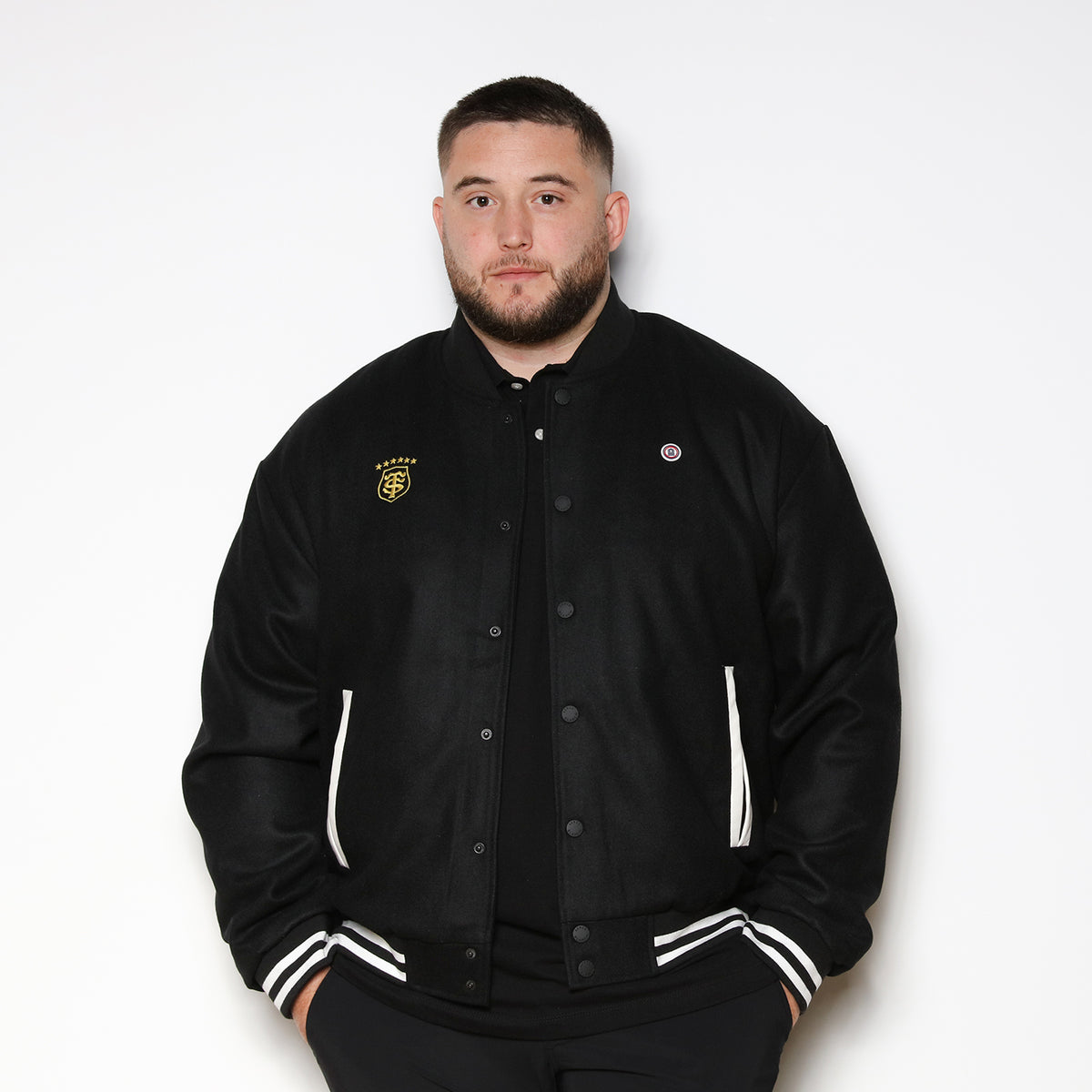 Stade Toulousain black teddy jacket