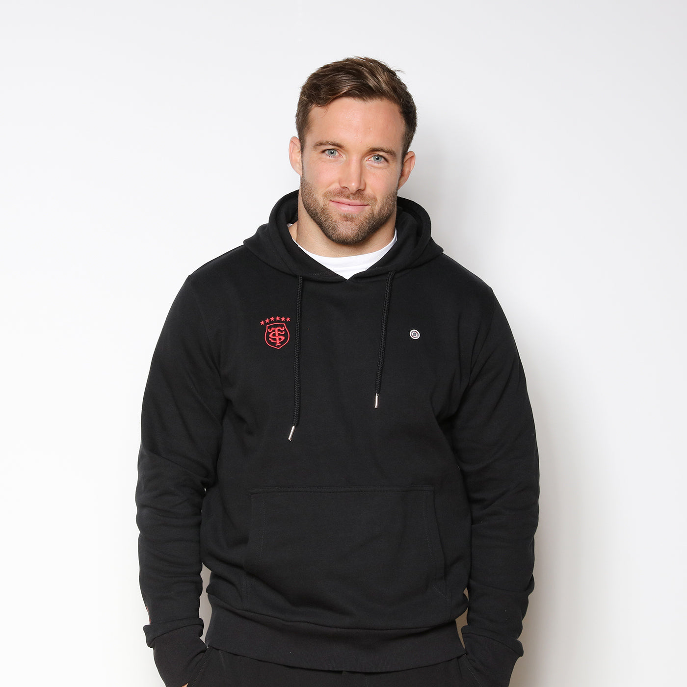 Sudadera con capucha Stade Toulousain negra