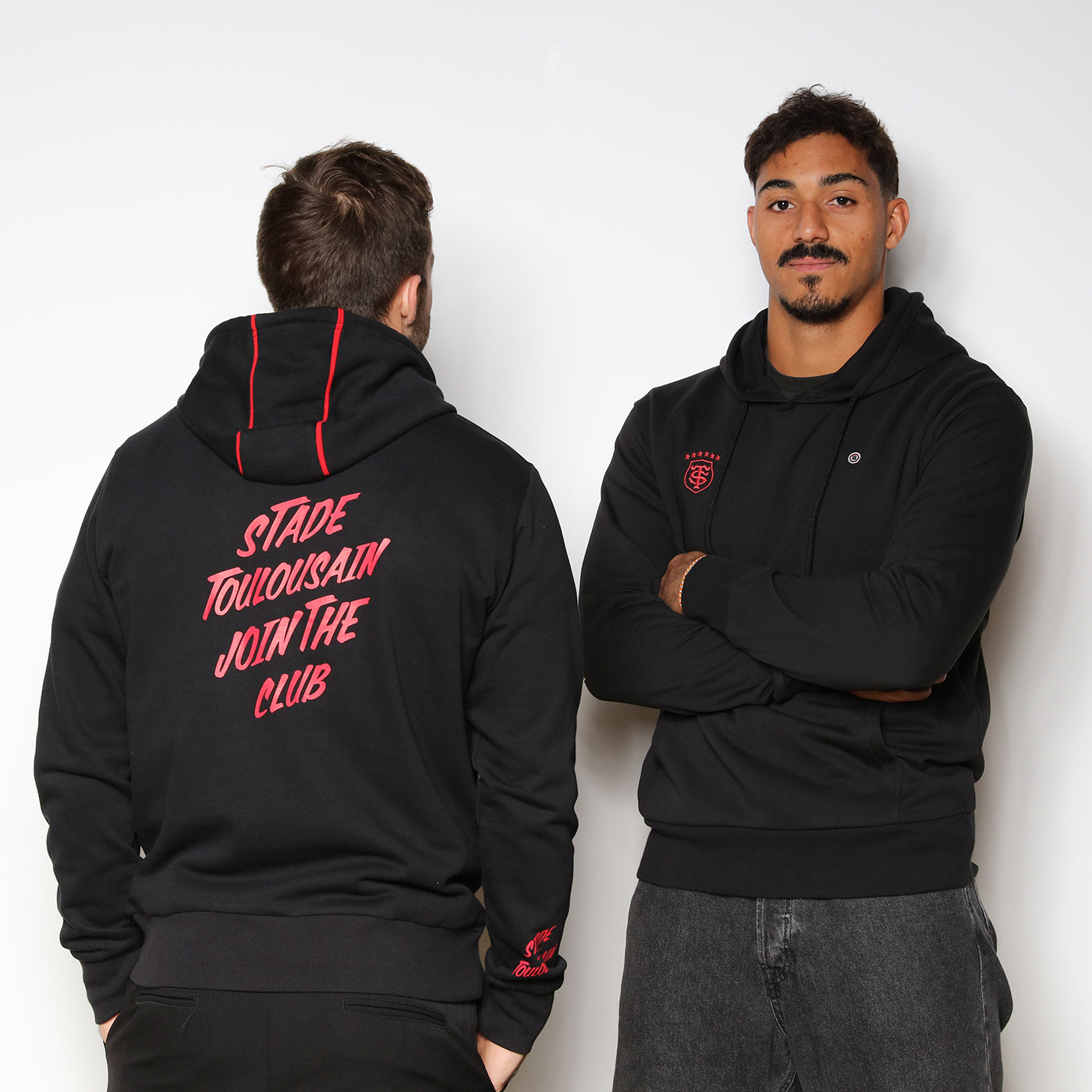 Sudadera con capucha Stade Toulousain negra