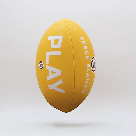 Ballon de rugby jaune