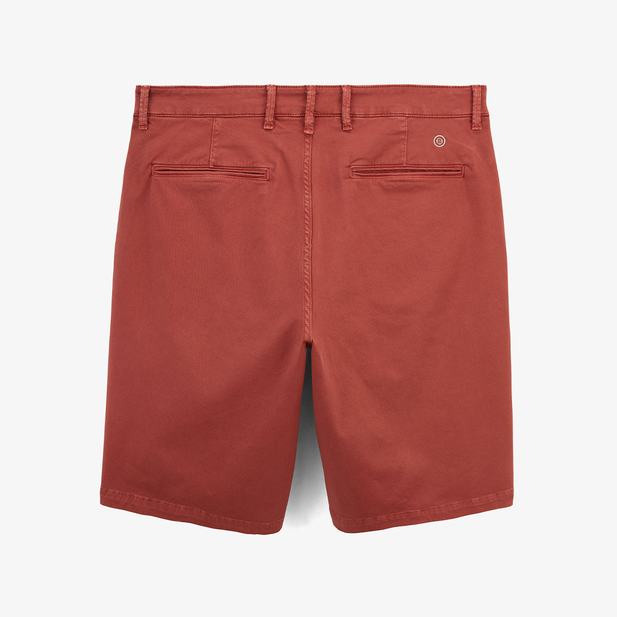 Bermuda 200 roestbruin, rechte pasvorm, van stretchkatoen HEREN SERGE BLANCO