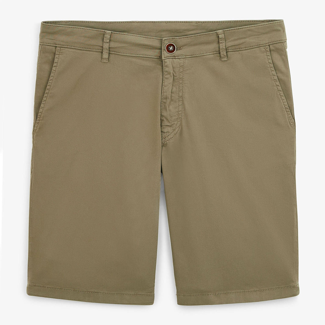 Bermudashorts 200 Militärgrün Baumwollstretch Herren SERGE BLANCO