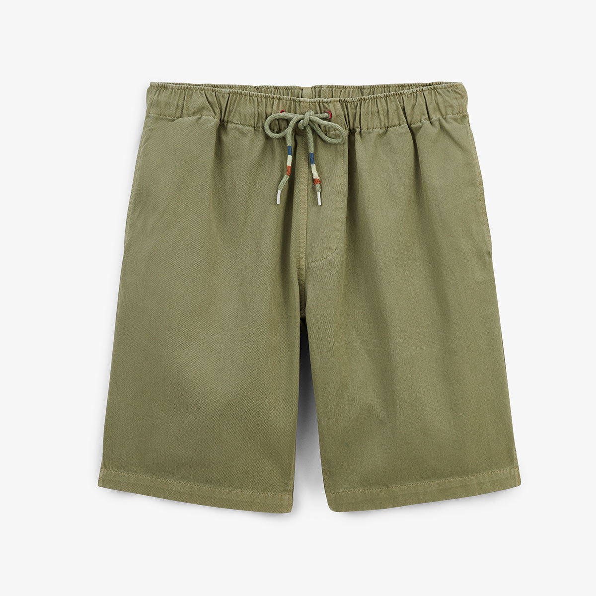 Bermuda 201 en coton coupe ample vert olive HOMME SERGE BLANCO