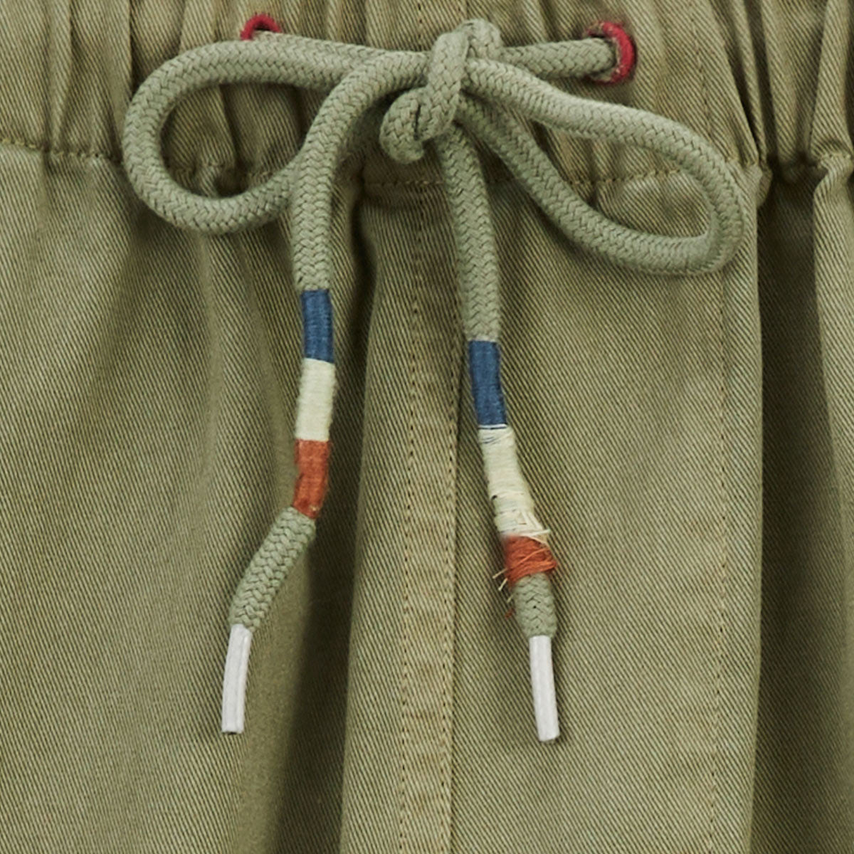 Bermuda 201 en coton coupe ample vert olive HOMME SERGE BLANCO