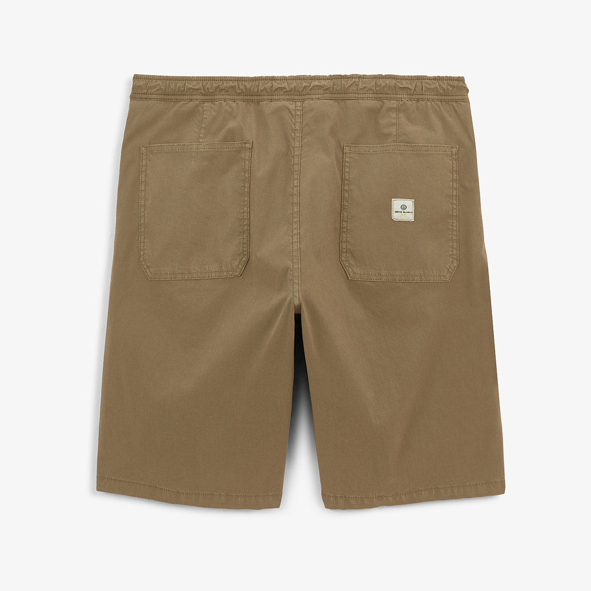Men's Beige Bermuda Shorts 743 with Elastic Waistband by SERGE BLANCO