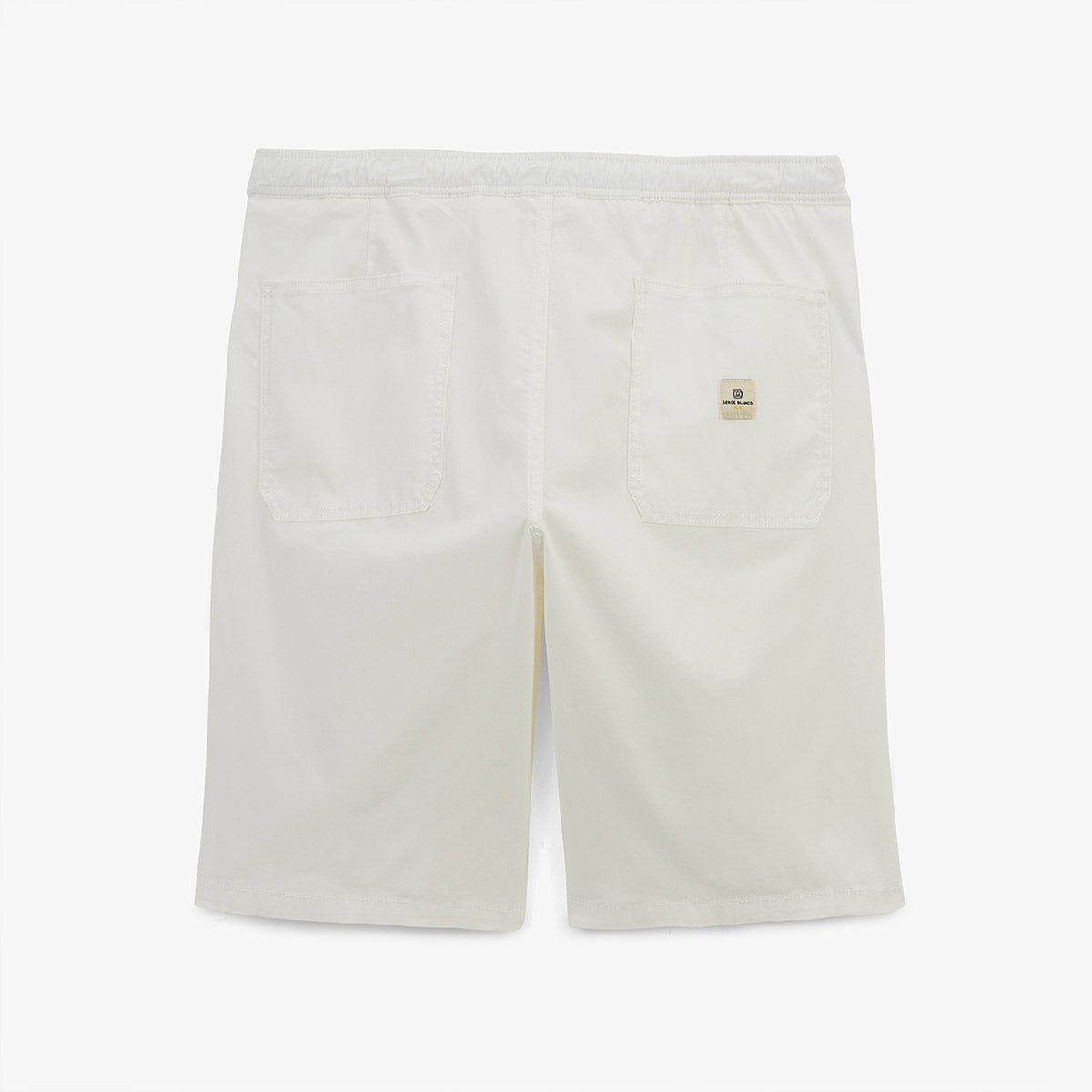 Bermuda 743 taille elastiquee blanc off-white HOMME SERGE BLANCO