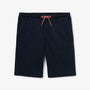 Men's Navy Blue Bermuda Shorts 743 with Elastic Waistband - SERGE BLANCO