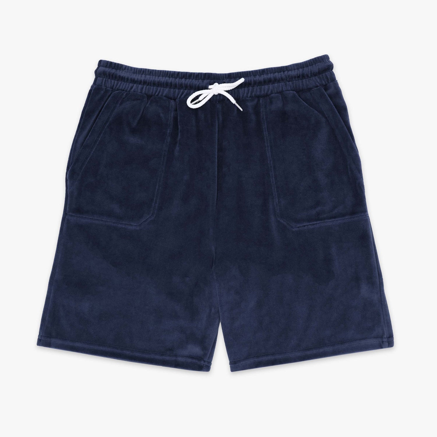 Bermuda in spugna con elastico in vita, blu opale, da uomo SERGE BLANCO