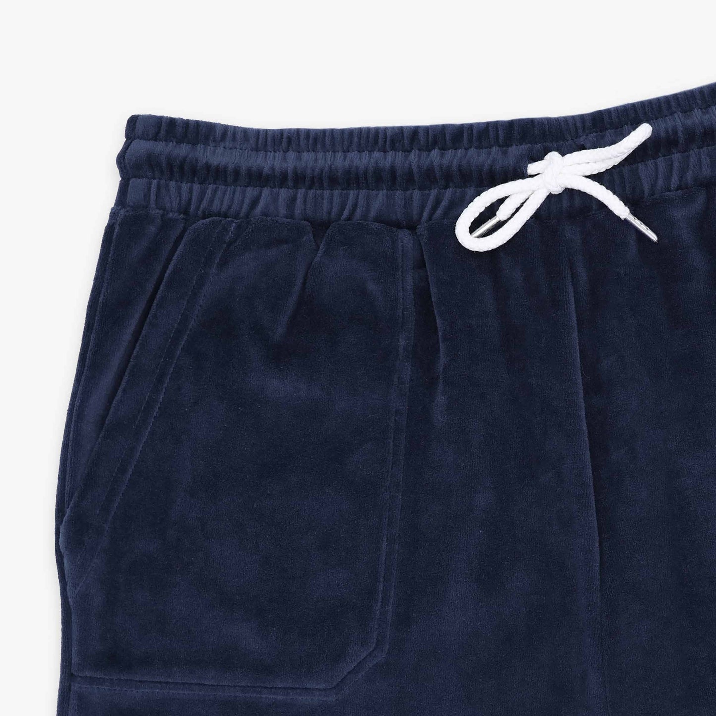 Bermuda van badstof met elastische tailleband, opaalblauw, heren, SERGE BLANCO