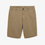 Men's Straight-Leg Beige 200-Denier Stretch Cotton Bermuda Shorts by SERGE BLANCO