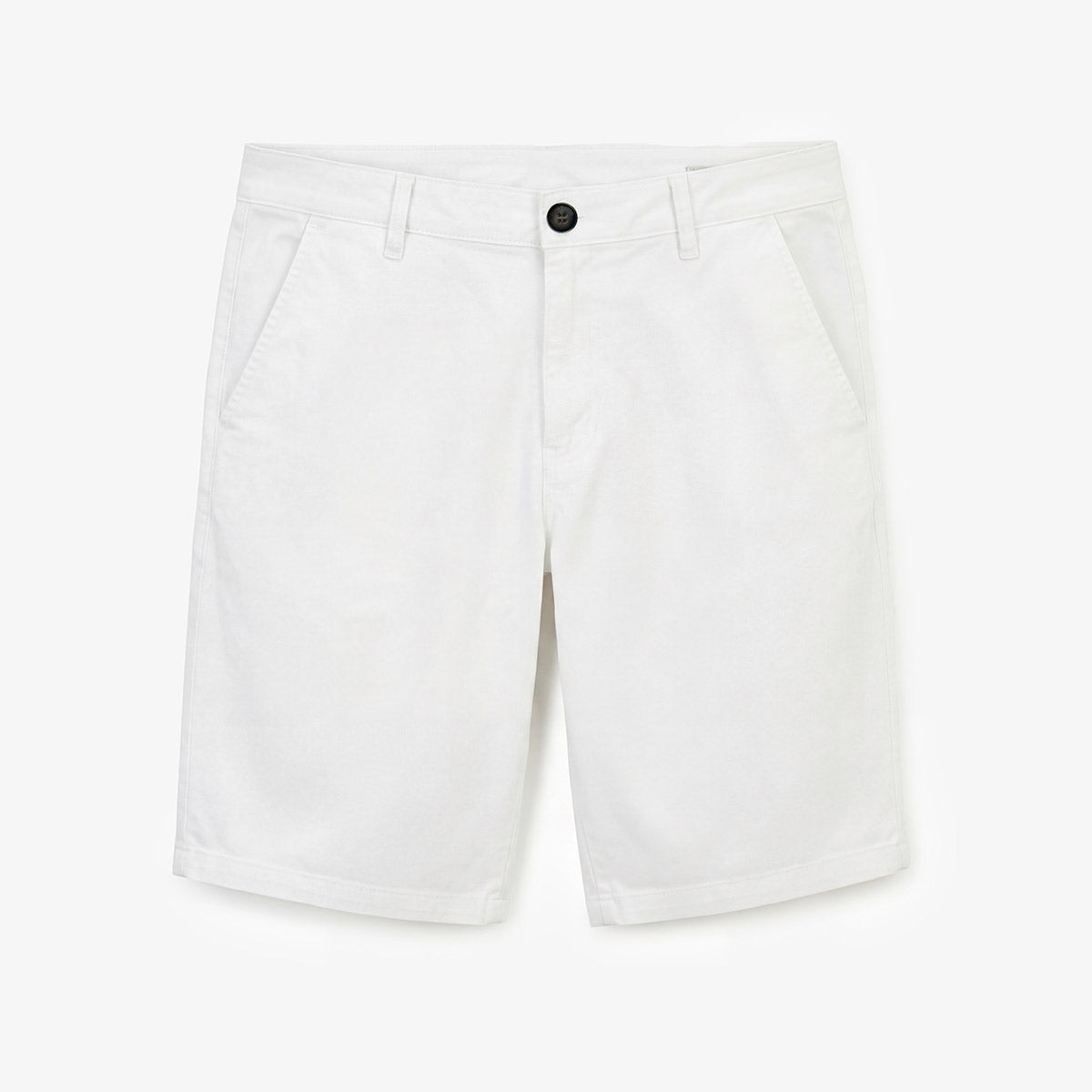 Bermuda 200 Weiß Gerade Passform aus Stretch-Baumwolle HERREN SERGE BLANCO
